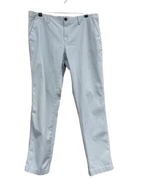 GAP Women's Size 8 Blue White Pinstripe Stretch Cotton Straight Pants Preppy
